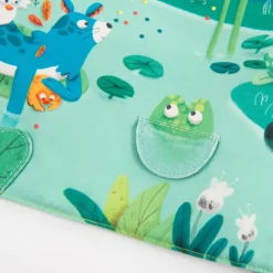 Grand livre tissu d'activités Dans la jungle - Moulin Roty