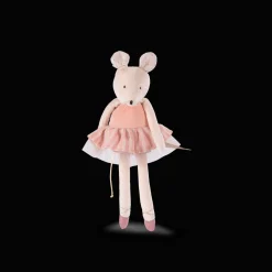 Petite peluche souris rose La petite école de danse - Moulin Roty