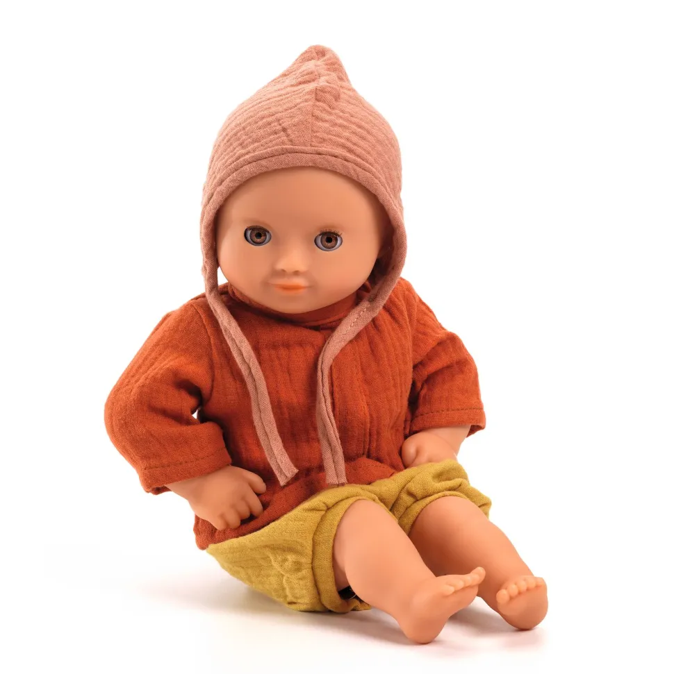 Tenue mandarine pour poupon 32 cm Pomea - Djeco